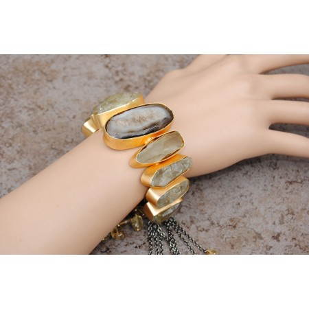 Druzy Cuff Bracelet
